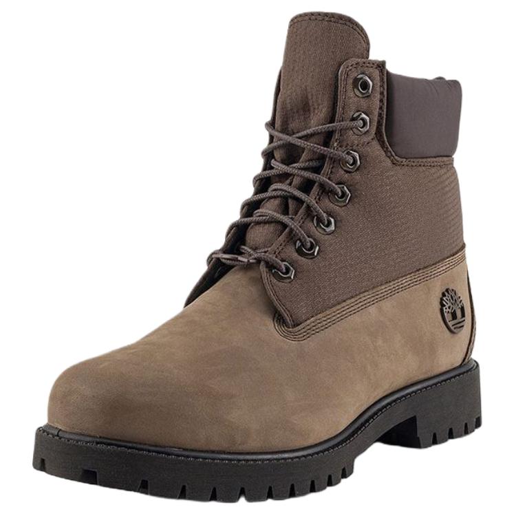 Timberland Heritage Series Warm Waterproof 6-Inch Versatile Comfortable Outdoor Boots Men boots Dark-Brown A6EAS-AHS