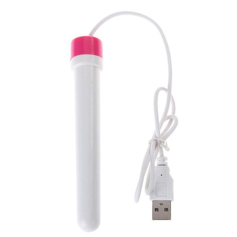 Compact Heating Rod Vibrator: Female Climax Liquid, Anal Cleaning & Rechargeable