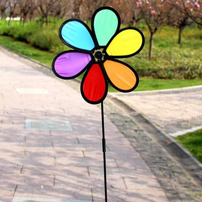 1-3PCS Garden Wind Spinner Portable Decoration Windmill Spinners Cloth Flower Spinners Outdoor Kids Toy for Garden Lawn Yard