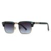New European and American retro metal modern retro charm box sunglasses men's and women's sunglasses