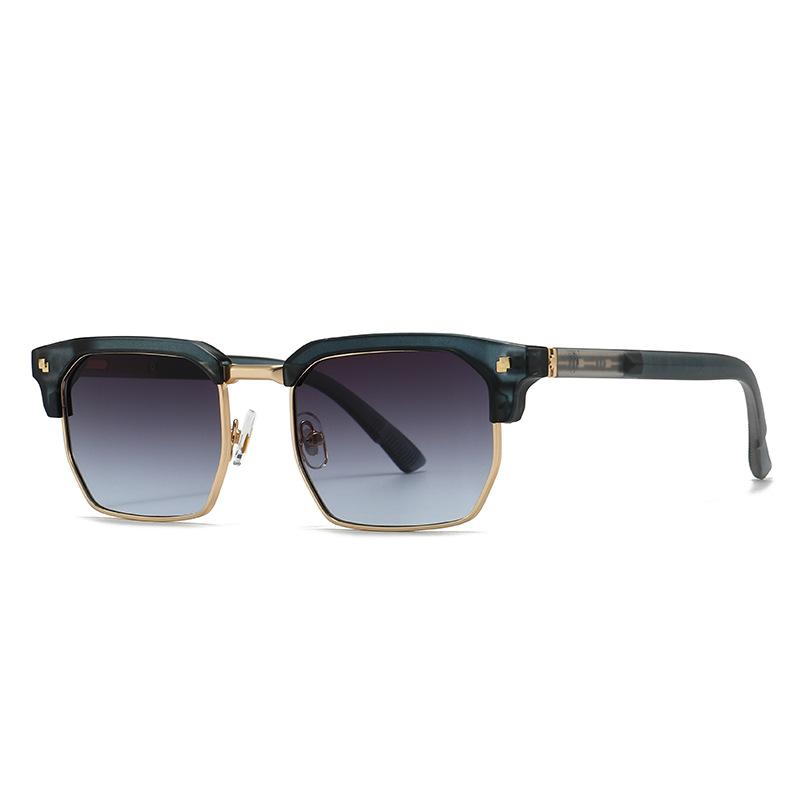 New European and American retro metal modern retro charm box sunglasses men's and women's sunglasses