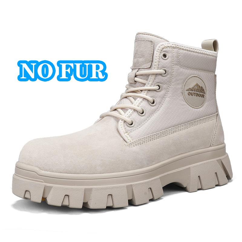Retro Brown Motorcycle Boot Man Comfortable