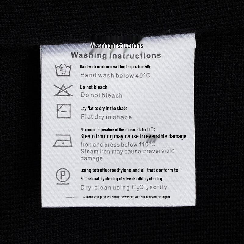 Baoxiniao Men's Round Neck Business Casual Wool Blend Sweater