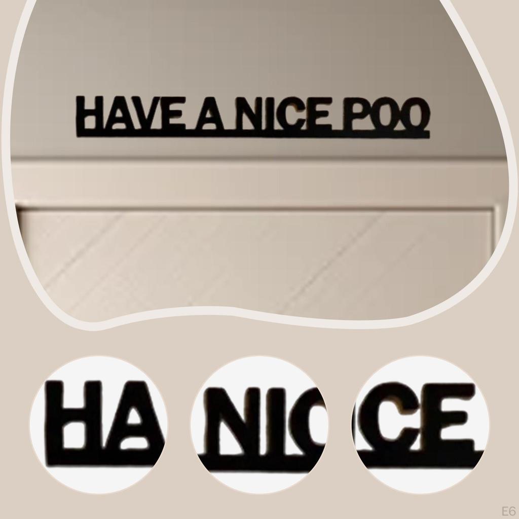 Bathroom Door Sign Acrylic Restroom Plaque Funny Wall Topper Hanging Ornament with Humorous Quotes