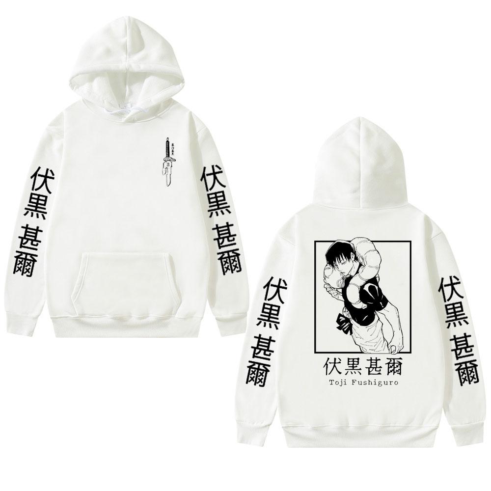 Anime Jujutsu Kaisen Fushiguro Toji Graphic Hoodies Oversized Hooded Sweatshirt Long Sleeves Cotton Hoodie Men Women Clothes