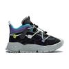LiNing Fleece Lined Warm Non-Slip Mid-Top Outdoor Functional Shoes Kids shoes Black Purple YKES006-1