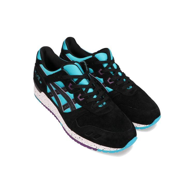 Asics Gel-Lyte 3 Low-Top Running Shoes Men Sneakers Black Blue TQ642L-4390