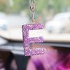 Rhinestone Bow Polymer Clay Car Rearview Mirror Hanging Ornament