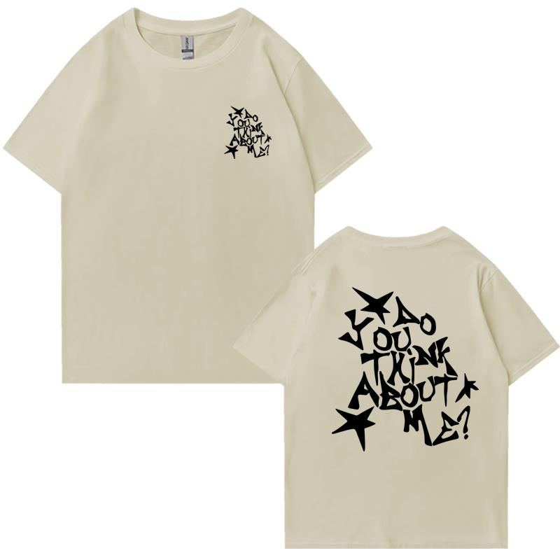 Hot Sale NSQK AOOU THNK ABOUT ME 2025 New Album T Shirt Men Women Fashion Short Sleeve T-shirts Unisex Casual 100% Cotton Tops