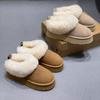 Women's Lightweight Comfortable Thick Sole Cold Warm Padded Snow Boots Non-slip Wear Outdoor Sports Low-top Cotton Boots