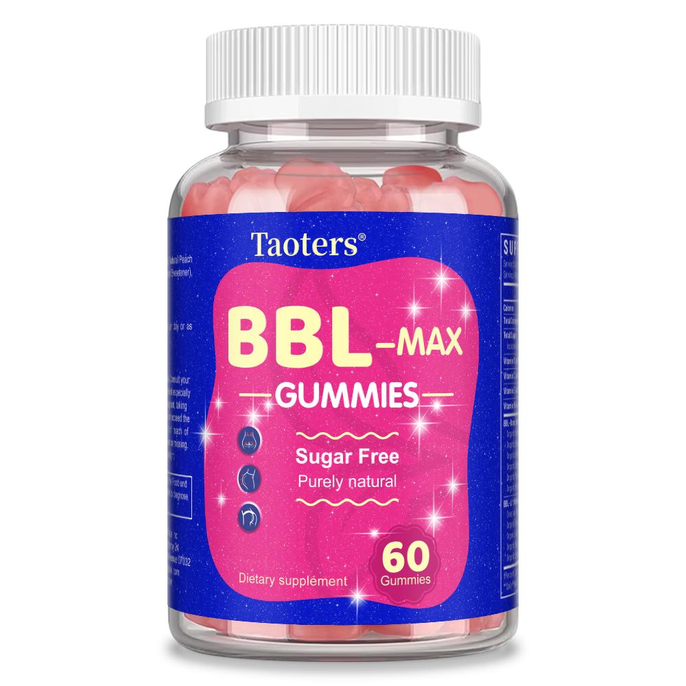 Gomitas BBL‑Max, Suplemento Dietético a Base de Hierbas, Gomitas Masticables Veganas a Base de Pectina Sin Azúcar, 60 Unidades 60 Gummies