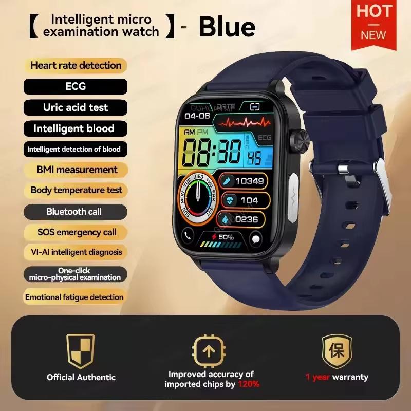 2025 Nové AI Diagnostika Zdraví Chytré Hodinky Ženy EKG HRV Funkce Krevní Tlak Kyselina Močová Lipidy BT Hovor Chytré Hodinky Dámské