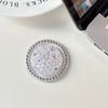 Color Sequins Glitter Round Rhinestones Mobile Phone Airbag Bracket Magnetic Paste Ring Simple Niche Desktop Watching Drama