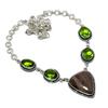 Natural Picasso Jasper, Citrine 925 Sterling Silver Jewelry Necklace 18" ASN-6130