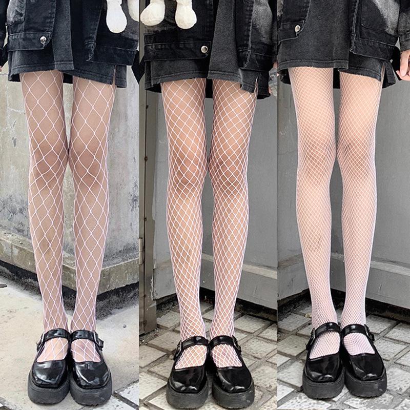 Black Fishnet Pantyhose – Women's Sexy Anti-Snag Stockings, Available In Large, Medium, Small Eye & Latin Dance Styles