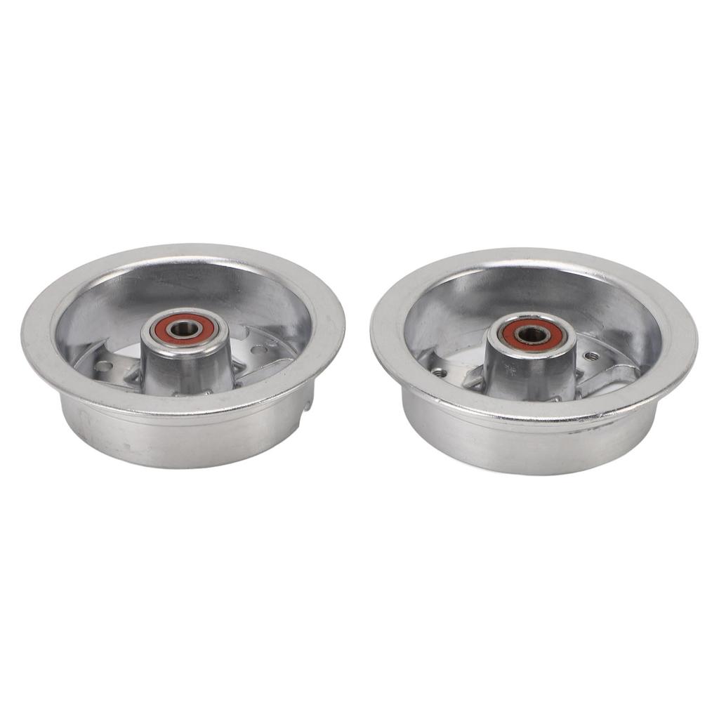 3.50 4 Rear Wheel Rim with 600RS Bearing 4 Inch Aluminum Alloy High Torsion Proof Sturdy for Electric Scooter Tiller