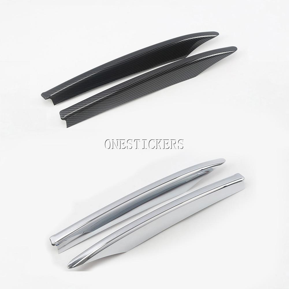 For Jaguar XE/XEL X760 2017 2018 2019 ABS Car Styling Accessories Front Fog Lamp Foglight Strips Trim Cover Decorative Sticker
