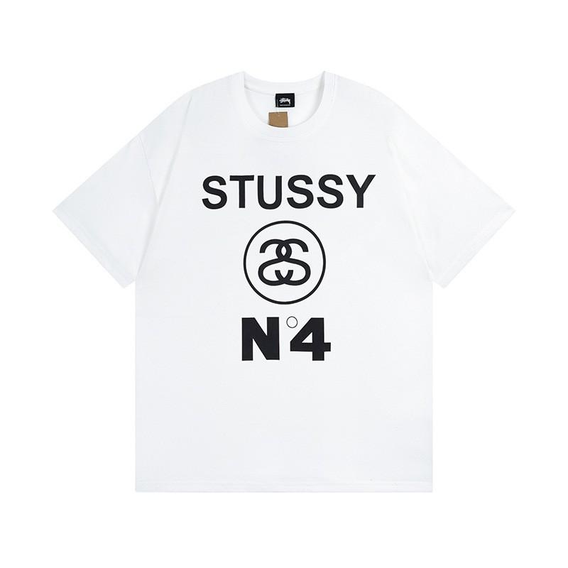 Short Sleeve T-Shirt Couples Street Style Letter Print Loose Fit Breathable Top