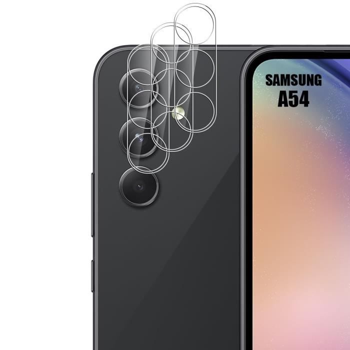 Verres Trempés - BOOLING - Compatible Samsung Galaxy A54 5G - Lot de 3 - Transparent - Anti-Rayures