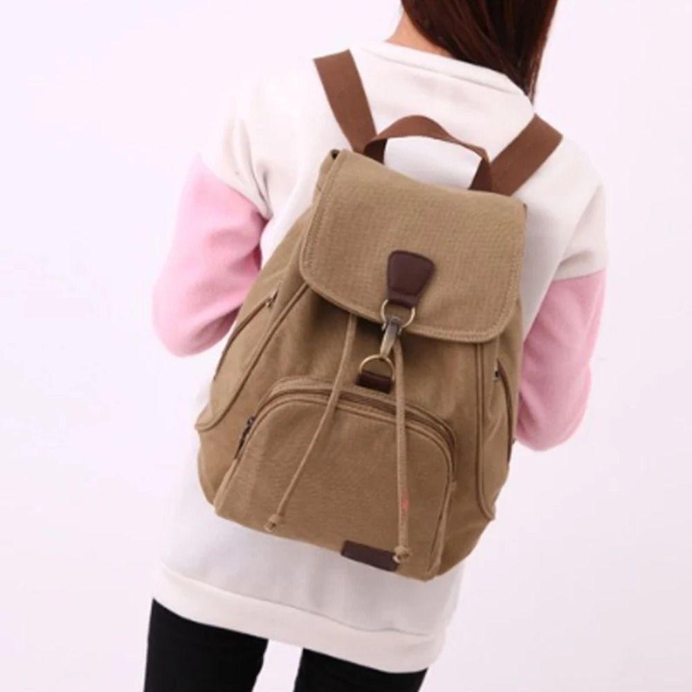 

Fashion Canvas Bag Retro Schoolbag Rucksack Backpacks Outdoor Travel