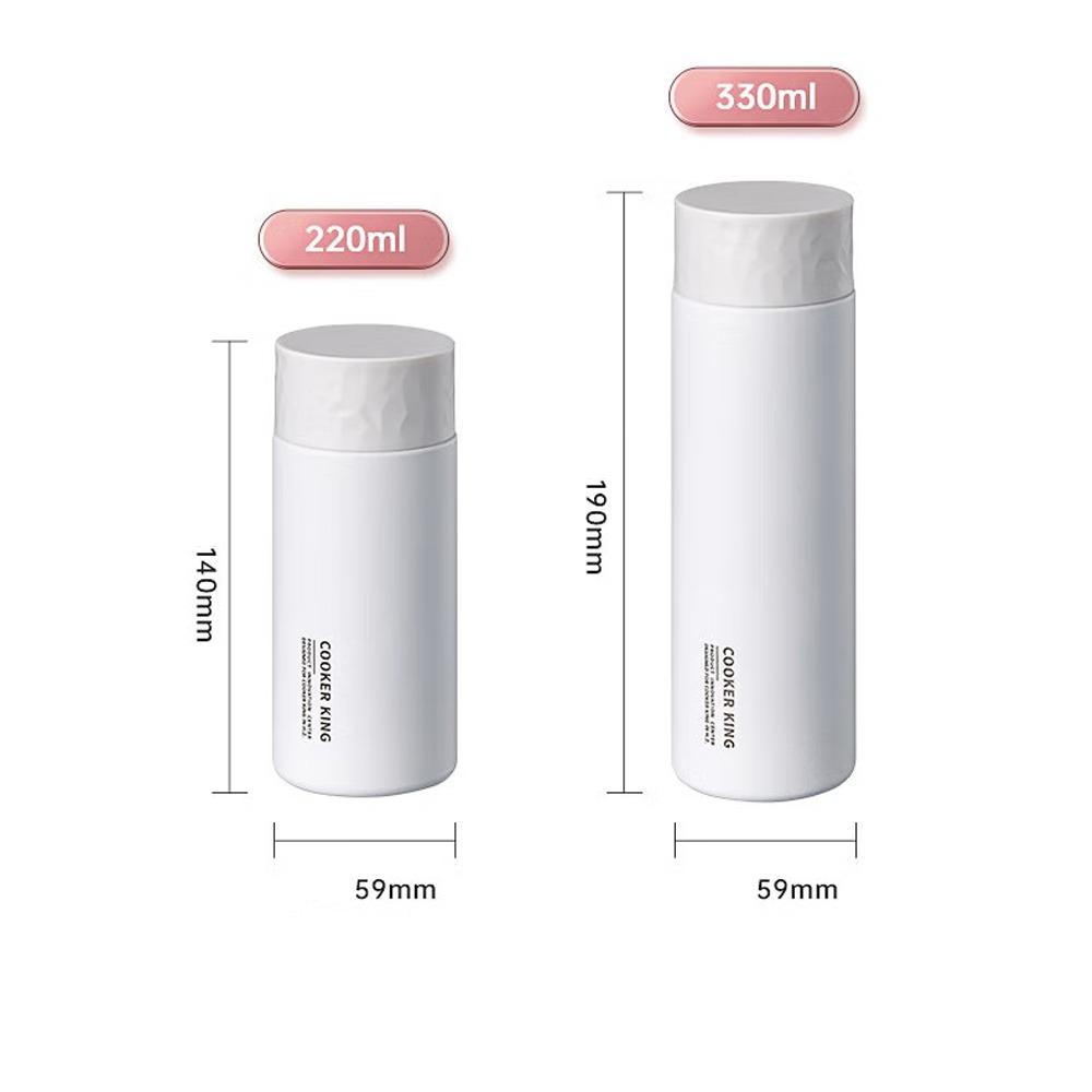 COOKER KING 220ml Termoska 316 Nerezová vložka Kov potravinářské kvality Bez BPA Mini přenosná láhev na vodu Venkovní hrnek na kávu