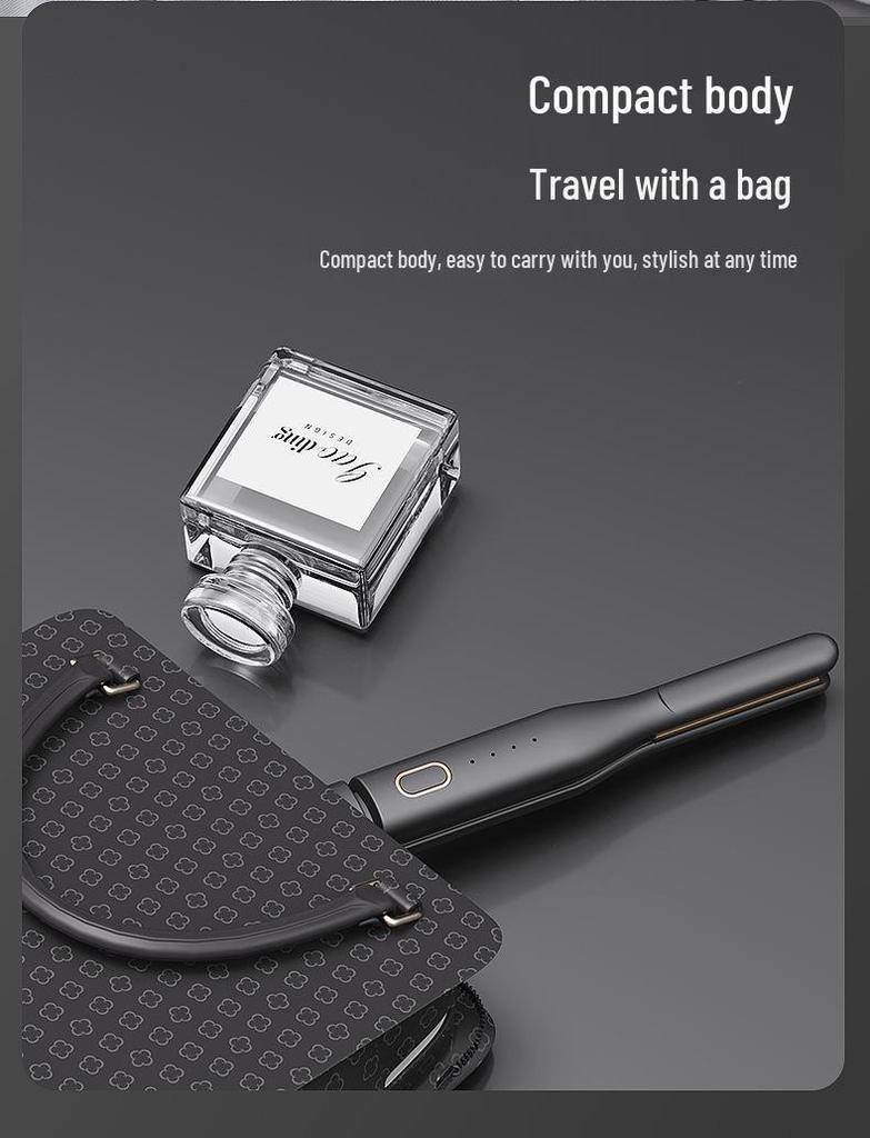 Men's Dual-Use Hair Straightener and Curler - Mini Splint for Fluffy Perm Styles