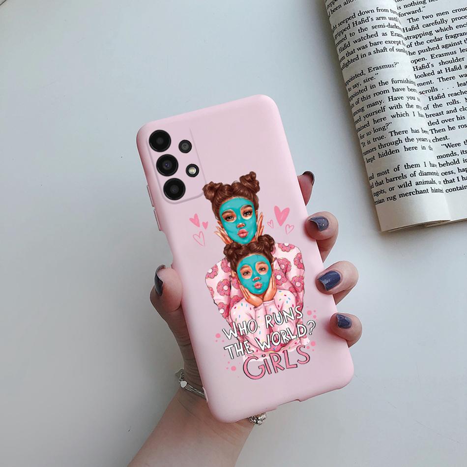 For Cover Samsung Galaxy A13 A33 A53 A73 5G Beautiful Girl Soft Silicone Case For Samsung A13 4G A 13 A135F GalaxyA13 Funda Case