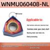 90° Double-Sided Hexagonal WNMU080608 Cutting Inserts for Cross-Border Fast Feed Milling Cutter