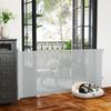 Retractable Stair Gate Extends Up To 180 Cm Wide, Dog Gate for Doorways, Stairways, Hallways, Grey