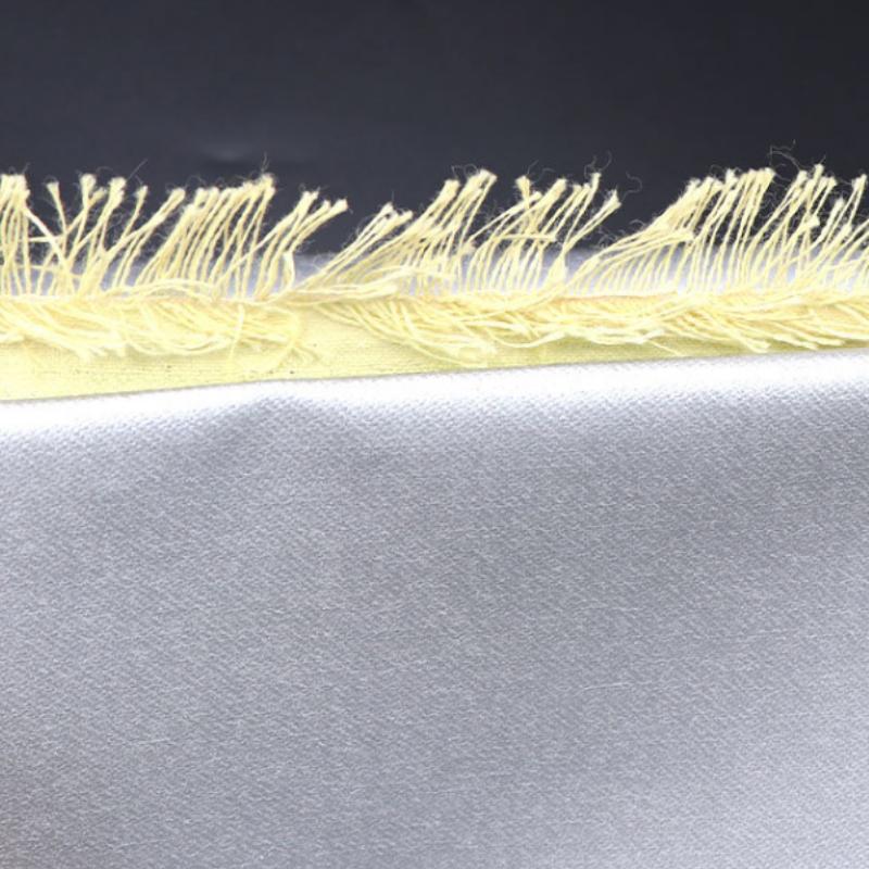50cm/100cm*150cm 270g Aramid Silver-coated Fabric High-temperature Resistant Flame-retardant Fabric for DIY Sewing Clothing