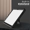 For Samsung Galaxy Tab A11+ / A9+ Case Hidden Zinc Alloy Kickstand PC + TPE Tablet Cover with Shoulder Strap