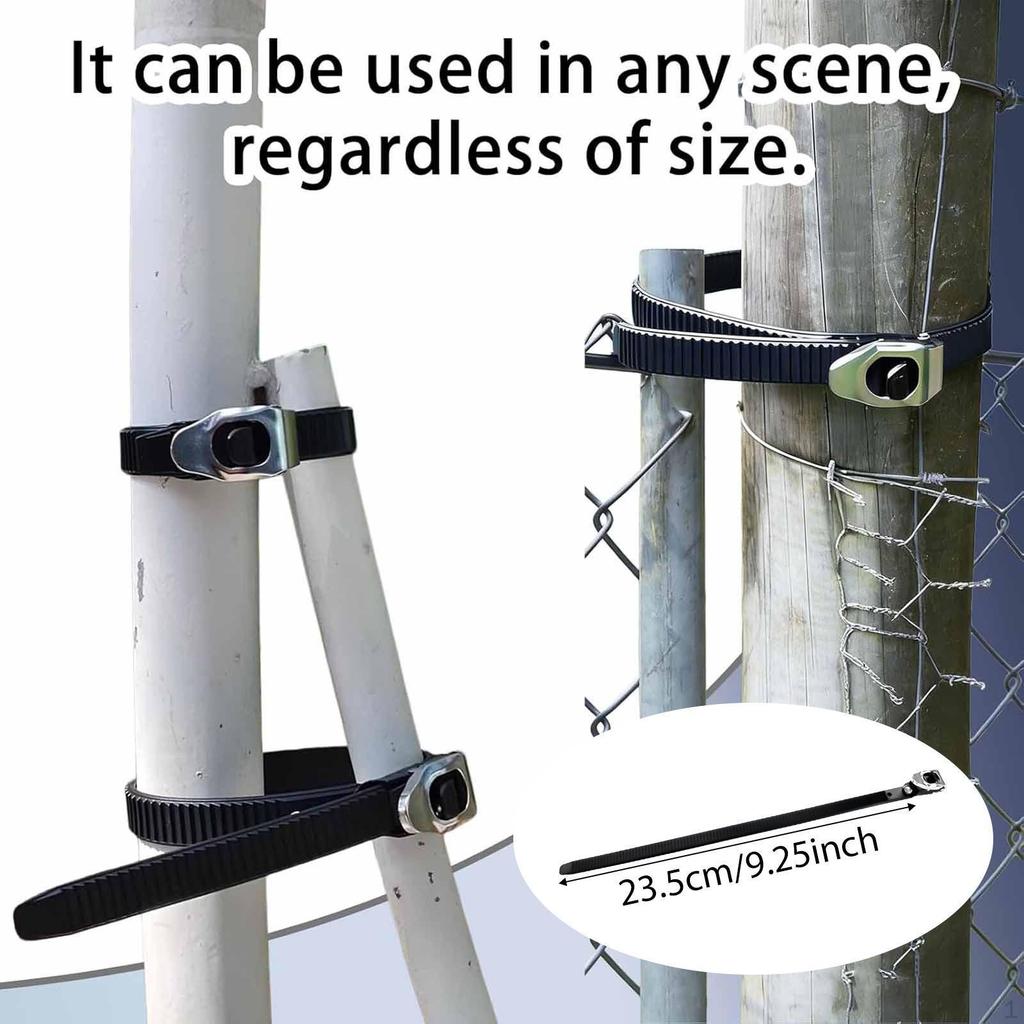 Ratcheting Cable Tie with Buckle Adjustable Locking Strap Ratchet Zip for Garage Gardening