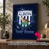 Custom Name West Bromwich Albion FC 5D Diamond Painting Personalized Full Drill Diamond Art Kit Gift