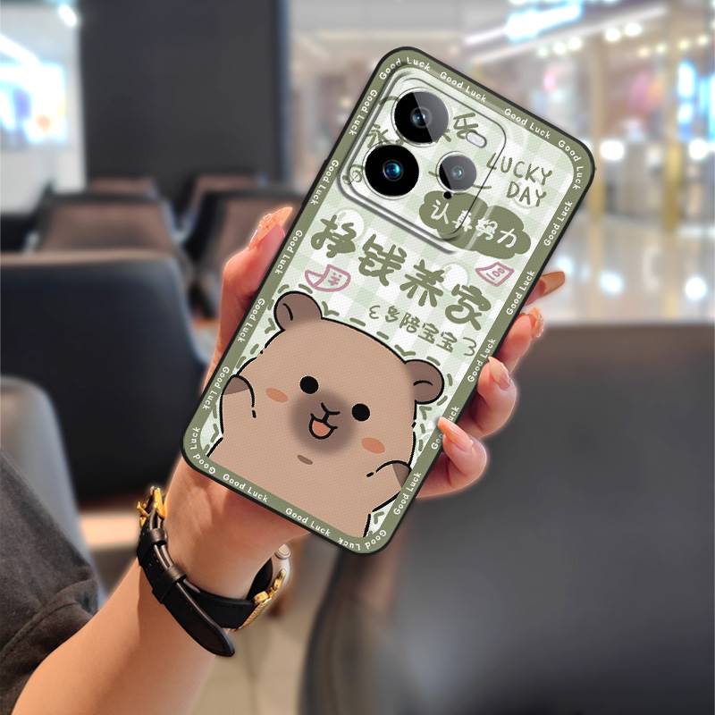Cartoon Silicone Phone Case For Realme GT7 Pro TPU Shockproof Couple Phone Pouch Anti-dust Full Wrap Soft Case Graffiti
