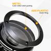 6.5" Car Speaker Subwoofer Guard Protector Speaker Grill Covers ABS Plastic Frame with Metal Mesh Black - 2Pcs