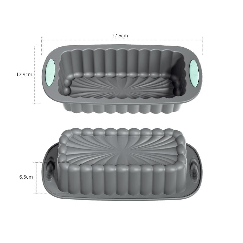 Baking Pan Silicone Mold Large Rectangular Toast Box Cake Mousse Mold High Temperature Kitchen Supplies