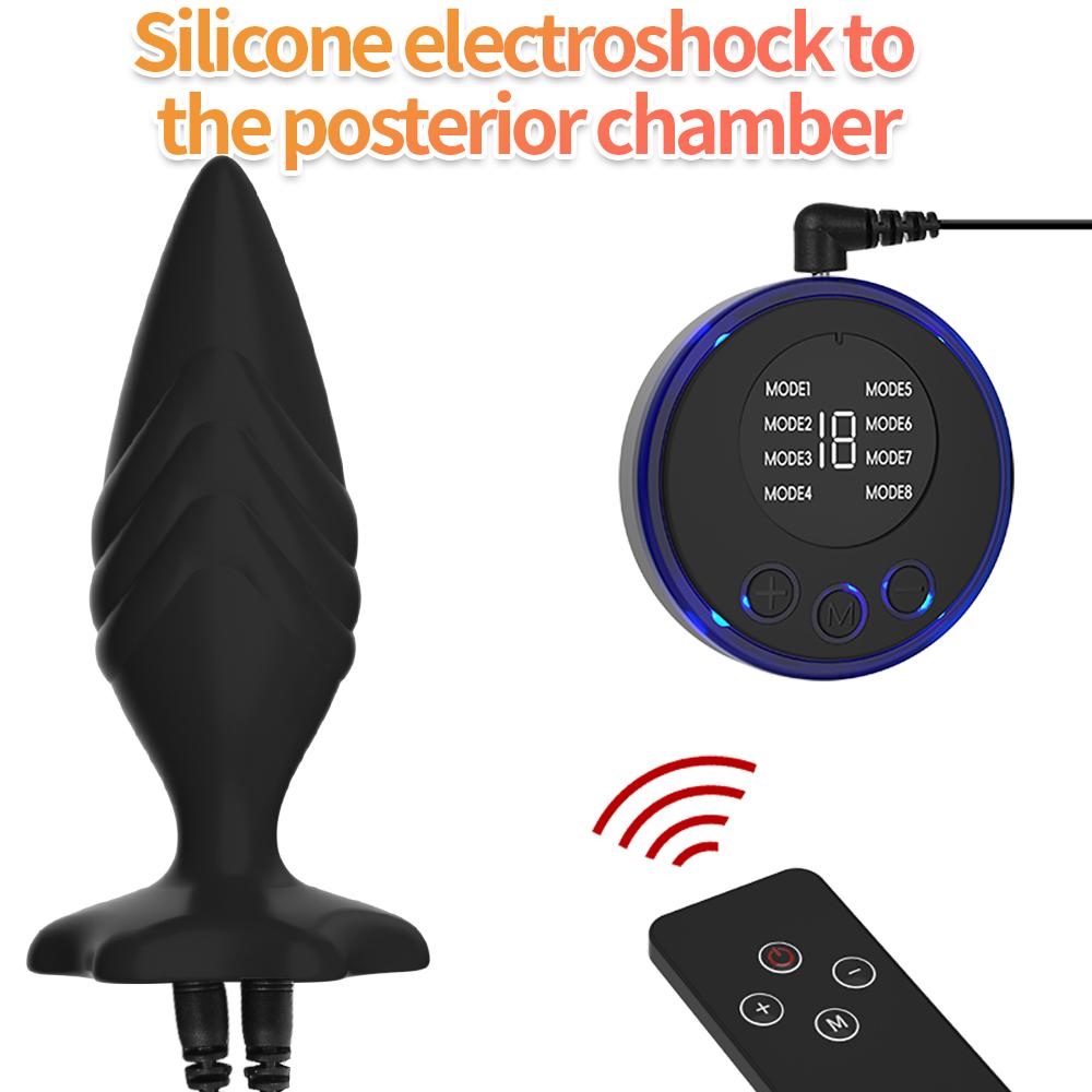 Electric Shock Butt Anal Plug Male Prostate Massager Orgasm Stim Masturbator Vaginal Stimulator Anus Expansion Adult Sex Toys