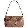 Nolita 19 Classic Logo Cherry Print Faux Leather Handbag Small Women Handbags Brown Yellow CZ011-IMTAM
