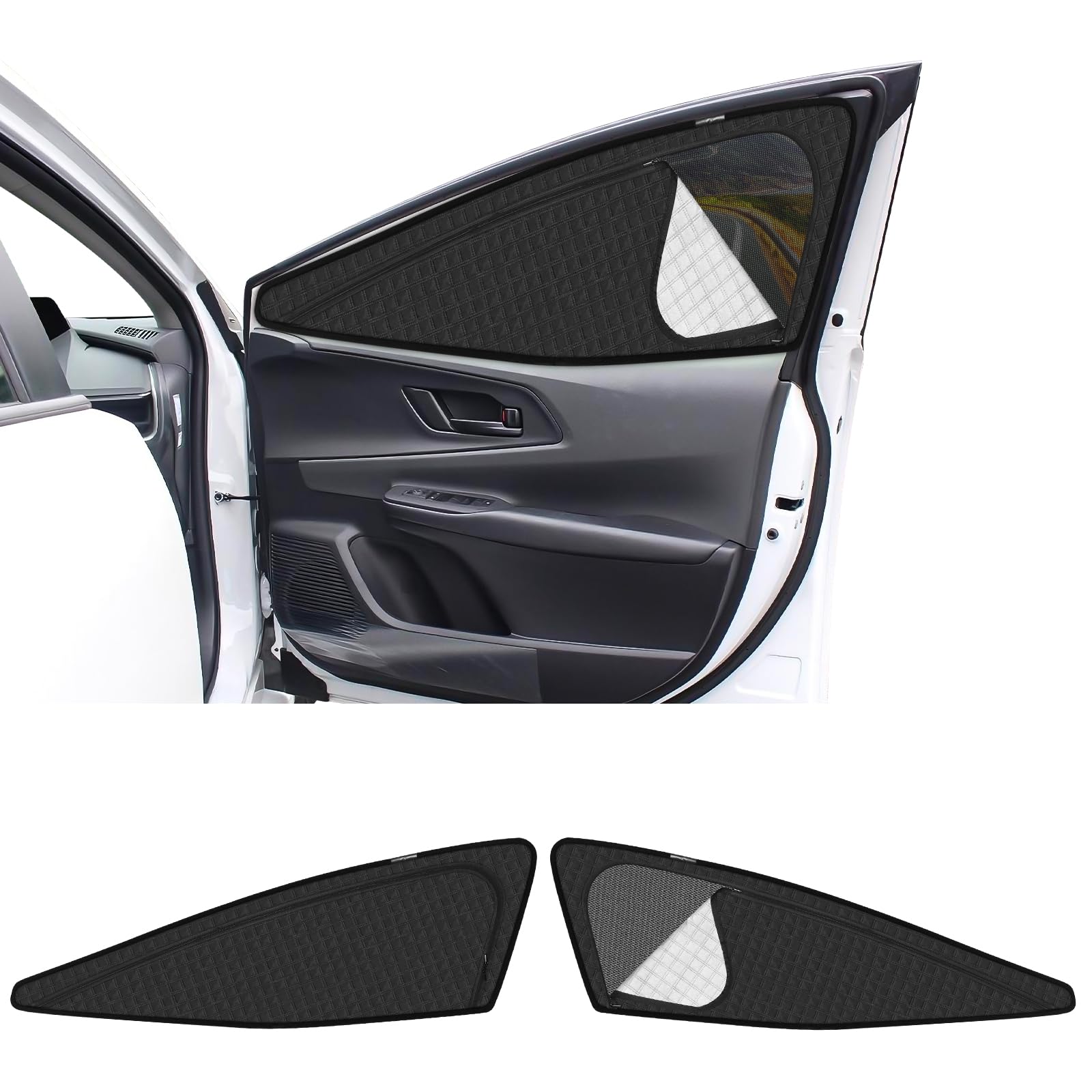 

Новый Prius 60-й серии Специальные магнитные боковые интегрированные автомобильные шторки для 5-го поколения Сетчатые шторки от солнца УФ-защита Черные от солнца УФ-лучей Насекомых и водителя