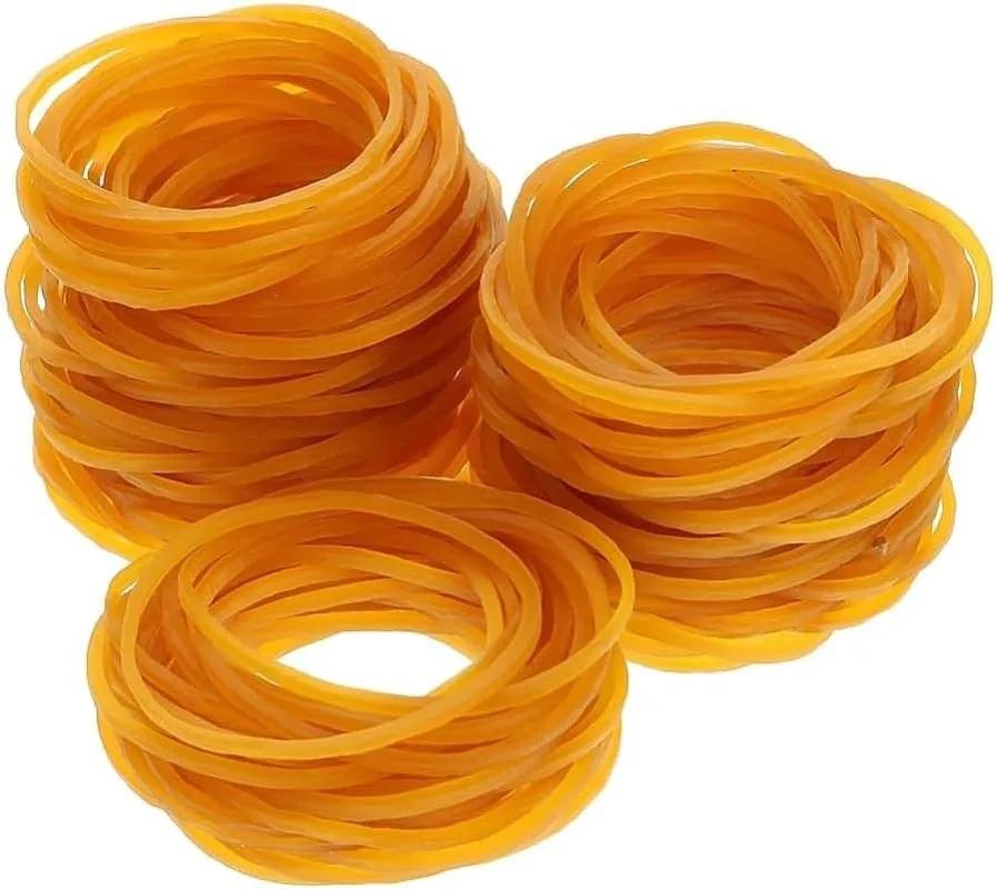 40mm High Quality Rubber Rings Yellow Rubber Bands Strong Elastic Band Stationery Holder Loops Storager Home School Office Tools