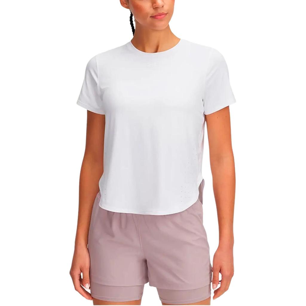 Under Armour Launch Elite Fashion Comfortable Versatile Trendy Short Sleeve Regular T-Shirt Women Tops White 1389564-100