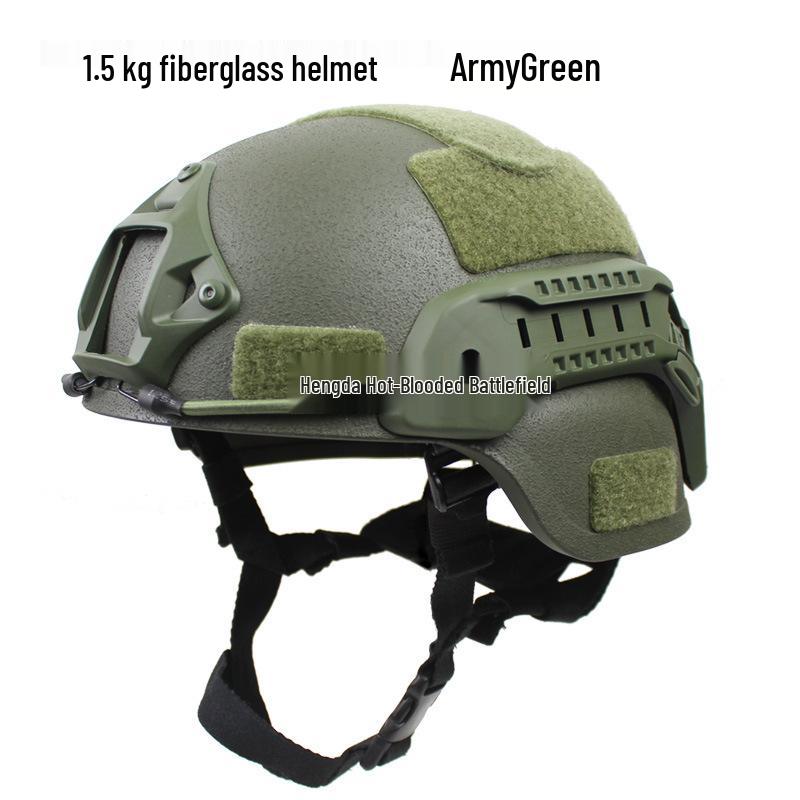 MICH2000 Action Fiberglass Riot Helmet for Special Forces Training, 1.5KG