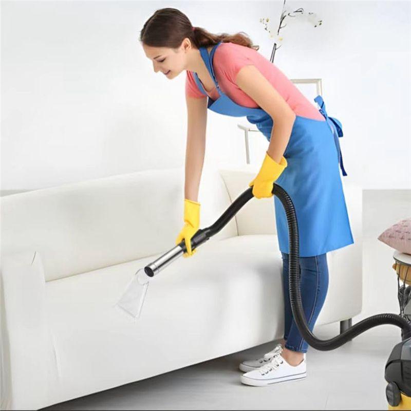 ABKS-Vacuum Cleaner Swivel Head Floor Nozzle Plastic+Stainless Steel Transparent Sofa Carpet Cleaner Nozzles Vacuum Cleaner Part