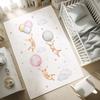 Cute Watercolor Animal Area Rug for Kids Soft Non-Slip Washable Cartoon Carpet for Baby Children's Room Bedroom Playroom