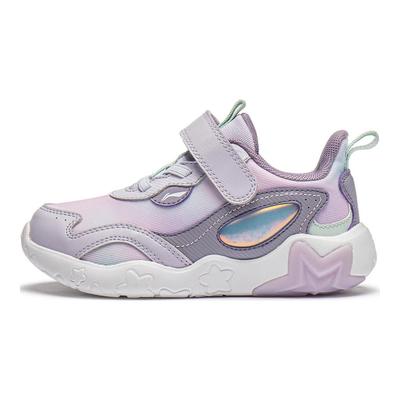 Li Ning Kids Starry Sky Comfortable Non-Slip Wear-Resistant Low-Top Casual Shoes Kids Sneakers Purple YKNU020-2