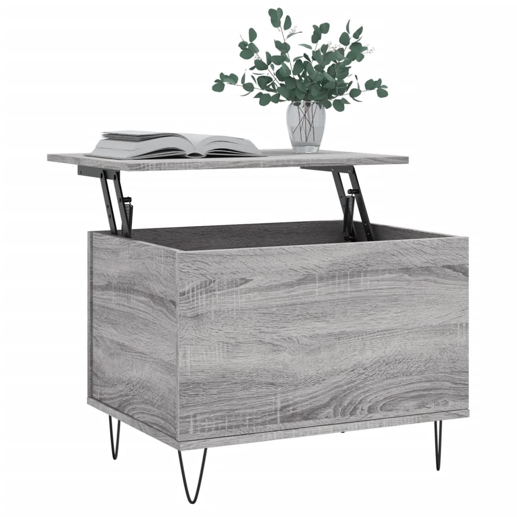 Grey Sonoma Coffee Table 60 X 44.5 X 45 Cm Particleboard