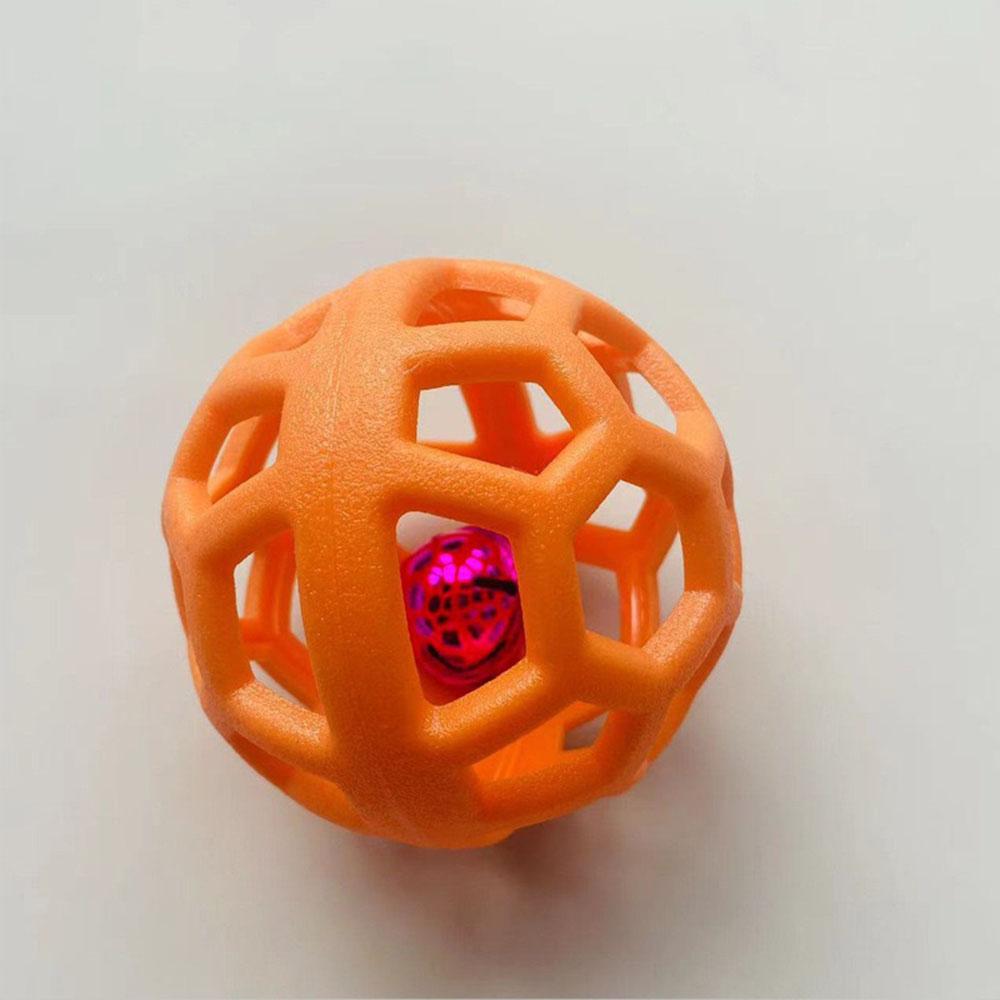 Hundespielzeug Ball, Haustier Langeweile Abbau Glockenball, Interaktives Spielzeug für Hunde, Lustiger Kau-Ball mit Glocke