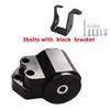 Black 3 Bolts Engine Motor Mount Bracket kit For Honda Civic EK B16 B18 B20 B & D Series 96-00 Aluminum  BILEET
