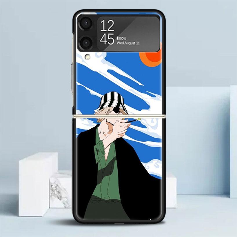 Bleach Kisuke Urahara Phone Case For Samsung Galaxy Z Flip7 Flip6 5G Flip5 Flip4 Flip3 ZFlip 7 6 3 4 5 Shockproof Back Cover Gal