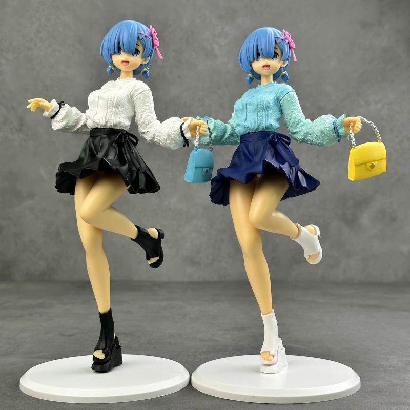 Life in a Different World from Scratch: Rem’s Different Color Standing Two-Dimensional Beautiful Girl Figure Anime Ornament